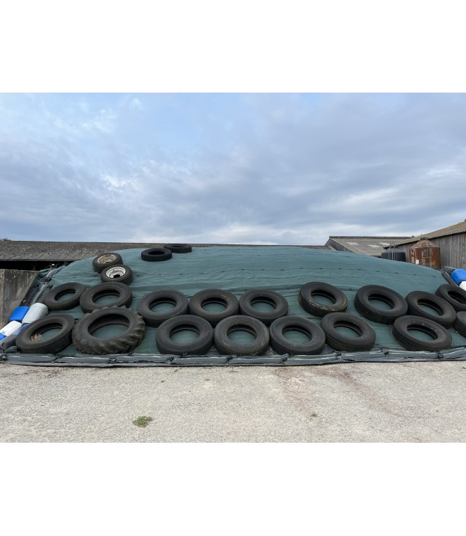 Plastique d'ensilage noir de 175 microns
